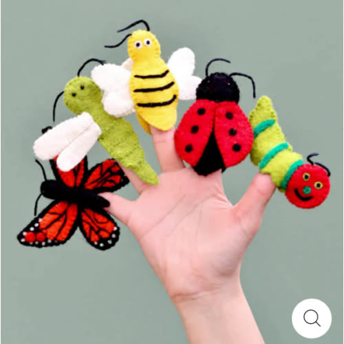 Insect and Bugs Finger Puppet Set of 5 – My Toy Wagon