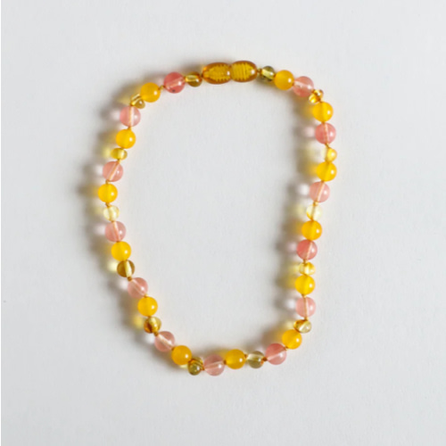 Polished Honey Baltic Amber + Honeysuckle Gemstones || Necklace – CanyonLeaf