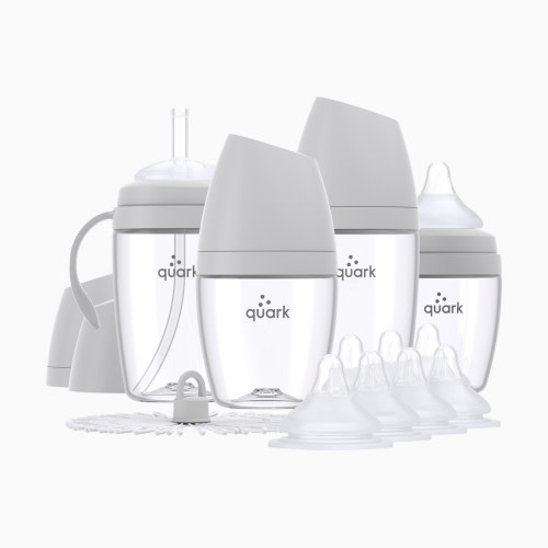 Quark BuubiBottle Hybrid Baby Bottle Bundle - Grey