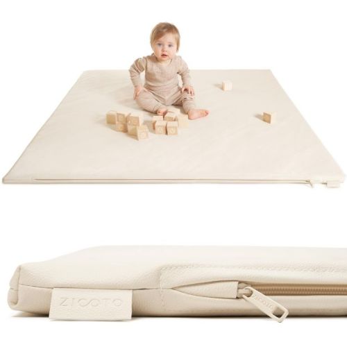 Stylish Padded Baby Play Mat - Extra Thick, Soft Vegan Leather Floor Mat For A Safe Play Area - Perfect For Boys, Girls & Any Playroom Decor