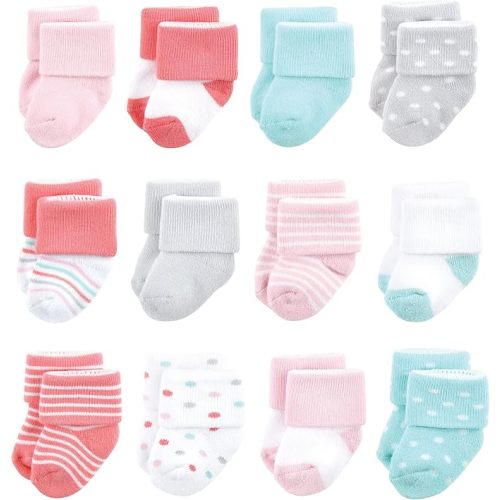 Luvable Friends Baby Newborn and Baby Terry Socks
