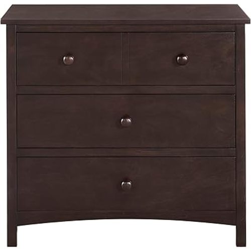 Oxford Baby Universal 3-Drawer Dresser, Espresso Brown