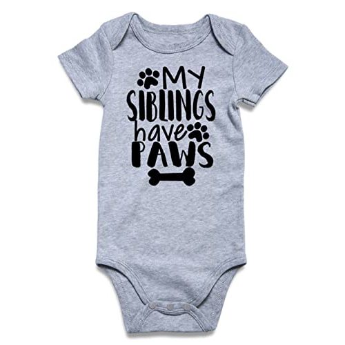 Funnycokid Baby Boys Girls Bodysuit Funny Newborn Romper Short Sleeve Infant Neutral Outfits Jumpsuit 0-12 Months