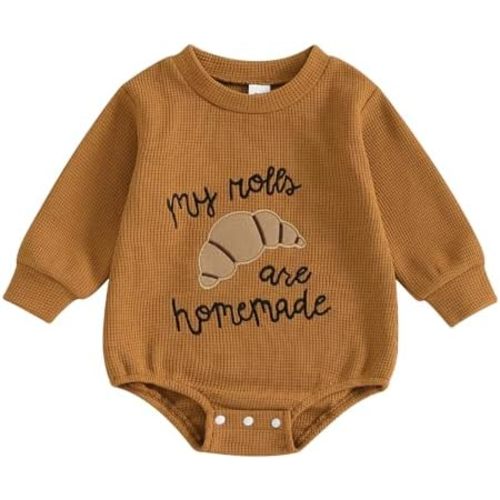 YINGISFITM Thanksgiving Halloween Baby Girl Boy Outfit Turkey Sweatshirt Bubble Romper Sweater Shirt Onesie Fall Clothes