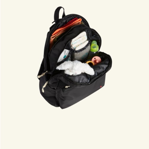 STATE Bags | Lorimer Diaper Bag Backpack Nylon Black | Best Gift For New Moms & Dads