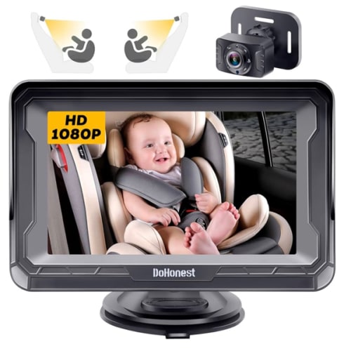 Baby Car Camera Rear-Facing Car Baby Monitor with Night Vision