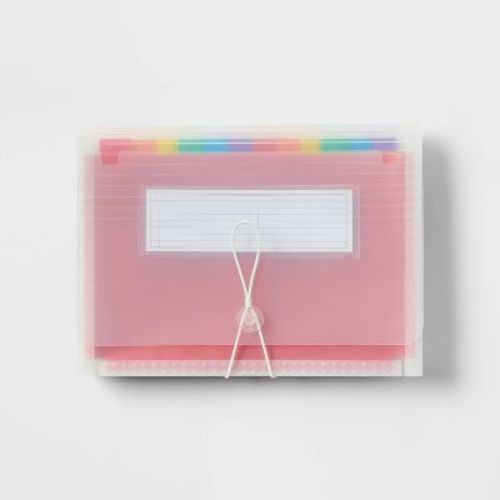 24 Pocket Expanding File Folder Letter Size Clear - up&up™