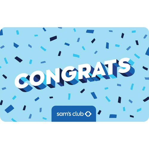 Sam's Club Congratulations Gift Card, Various Amounts