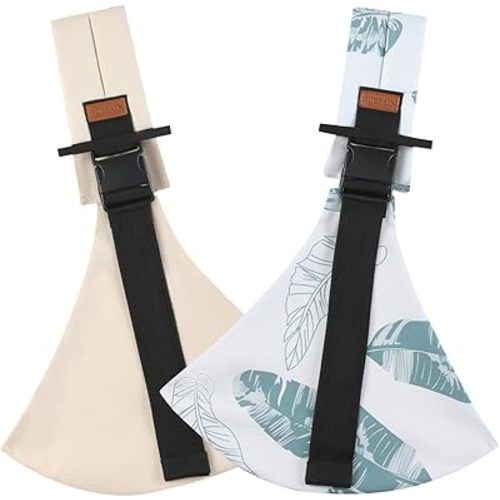 2 Packs Toddler Carrier,Baby Sling Carrier,Baby Sling,Lightweight, Portable, Ergonomic-Designed, Travel-Friendly, Secure & Safe Baby Carriers(Beige+Nature)