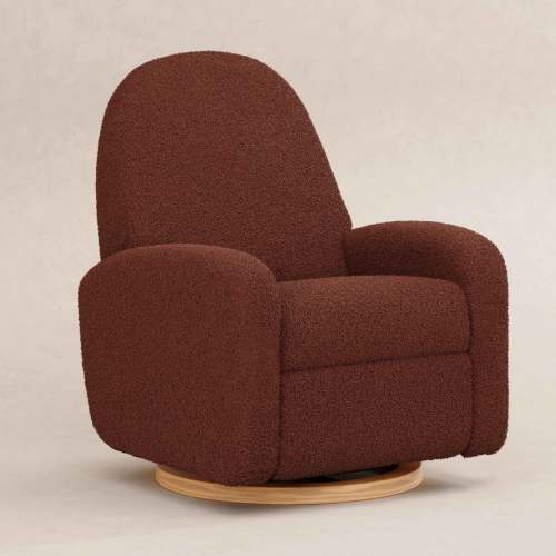 Nami Electronic Recliner and Swivel Glider Recliner in Teddy Loop with USB port