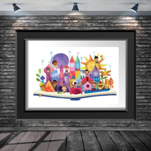 Disney Its A Small World Walt Disney World Disneyland Attraction  Poster 8x10 11x14 11x17 13x19