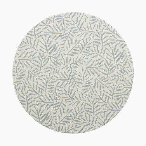 High Chair Splat Mat - Ocean Leaves Stone