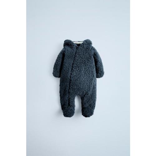 FAUX SHEARLING BODYSUIT - Petrol blue | ZARA United States