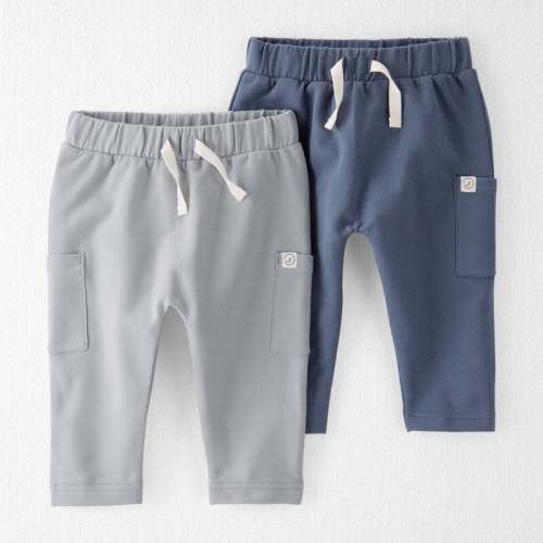 Blue, Grey Baby 2-Pack Organic Cotton Sweatpants | Carter’s Oshkosh Canada