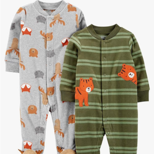 Simple Joys by Carter's Baby Boys' 2-Pack Fleece Footed Sleep and Play