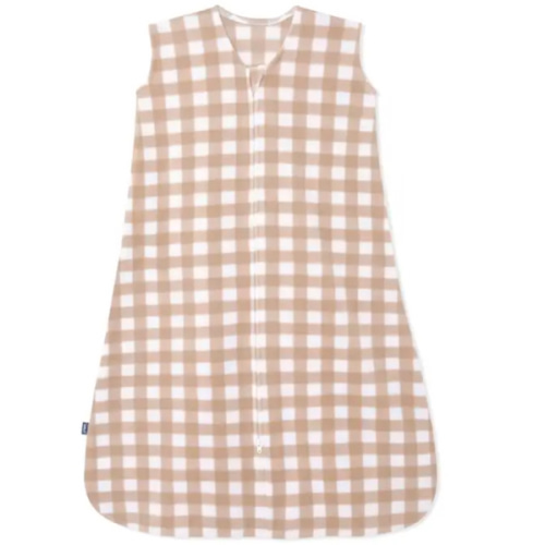 Tan Gingham Micro-Fleece Sleep Sack | HALO