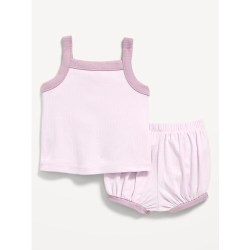 Ribbed Cami Tank and Shorts Set 3-6 Mos