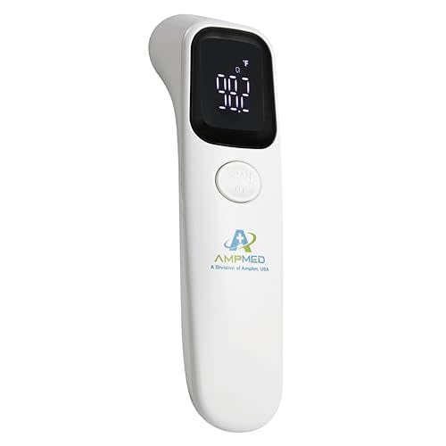 Amplim Non-Contact Forehead Thermometer for Kids and Adults - Touchless Digital Fever Thermometer with Temporal Head Function - No-Touch Baby Thermometer for Accurate Temperature Reading