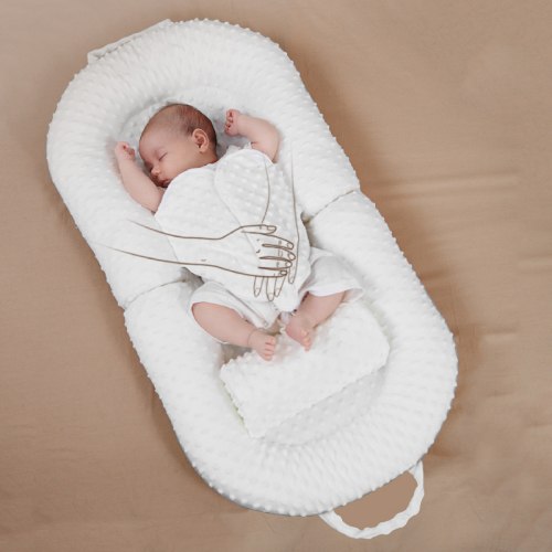 Portable Baby Nest Lounger Pillow Sleeping Bed - Breathable Portable Baby Nest Infant Baby Lounger Bed Newborn Crib Toddler Bed Baby Nursery - Orbisify.com