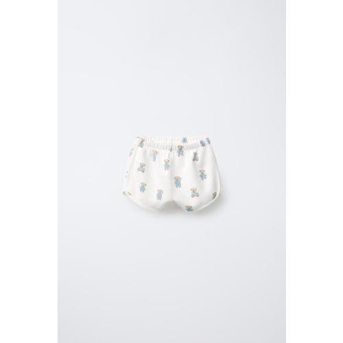 TEDDY BEAR SHORTS - Oyster-white | ZARA United States