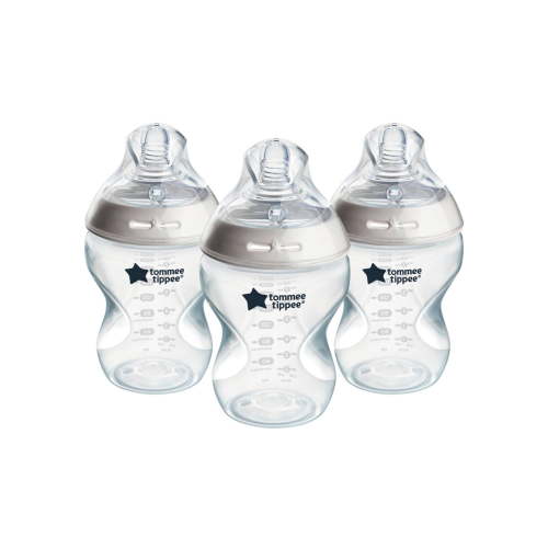 Natural Start Slow-Flow Breast-Like Nipple Anti-Colic Baby Bottle - 9oz/3pk