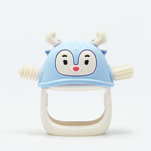 Smily Mia Reindeer Teether Toy-Blue