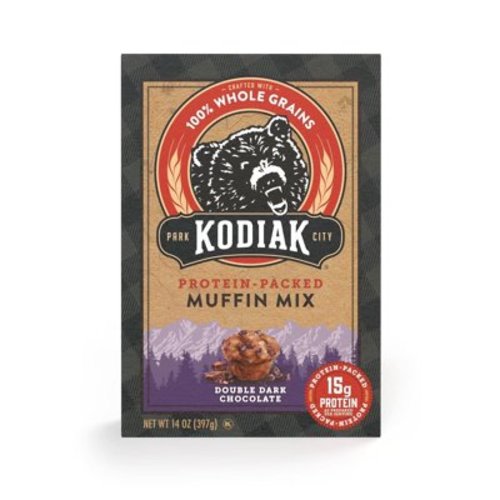Kodiak Cakes Protein-Packed Muffin Mix Double Dark Chocolate - 14 oz Pack of 2