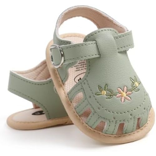 Infant Baby Boys Girls Sandals Summer Baby Wedding Dress Flat Shoes Newborn Crib Shoes First Walkers Prewalkers Shoes