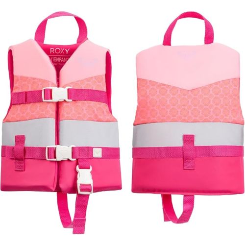 ROXY USCG Approved Life Jacket for Youth/Kids/Infant, Light-Weight Type III PFD, EPE Foam Life Vest with Quick-Release Buckles, for Fishing, Boating Paddling Kayaking Watersports