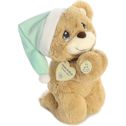 Aurora® Inspirational Precious Moments™ Charlie Prayer Bear Stuffed Animal - Cherished Memories - Enduring Comfort - Brown 10 Inches