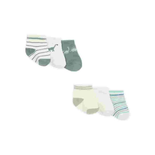 Carter's Child of Mine Newborn Boys Dino Crew Socks, 6-Pack
