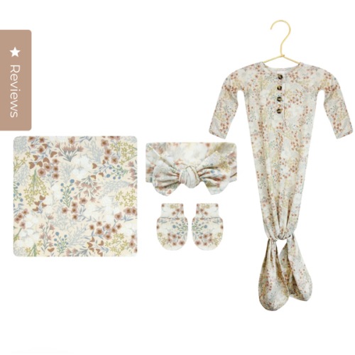 Pearl Newborn Headband Bundle (Gown)