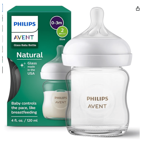 AED 52.19 (NOT 52.19 USD) AVENT Philips Glass Natural Baby Bottle with Natural Response, Clear, 8oz, 1pk, SCY913/01: Buy Online at Best Price in UAE - Amazon.ae