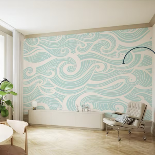 Bold Ocean Waves Wallpaper - Happywall