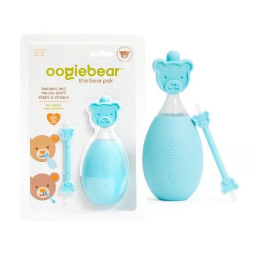 oogiebear The Bear Pair - Bulb Aspirator and Booger Picker Combo - Blue