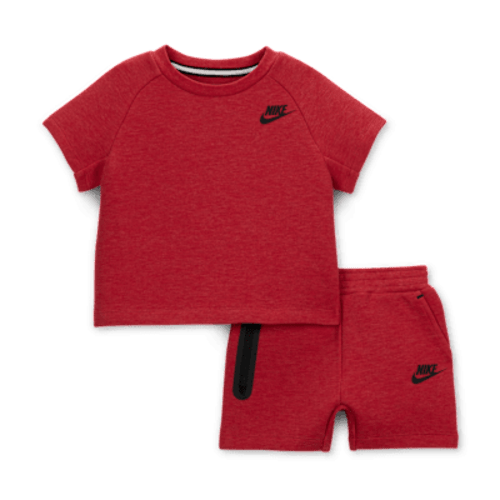 Nike Tech Fleece Baby Tee and Shorts Set