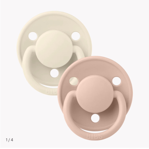 De Lux Pacifiers 2 Pack - Ivory/Blush – Bibsworld store US