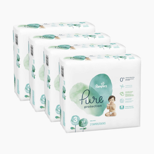 Pampers Pure Protection Disposable Diapers, Enormous Pack - Size 3, 116 Count