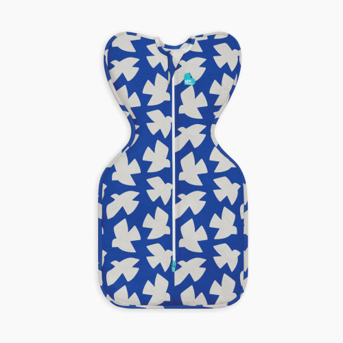 Love to Dream Swaddle Up Original 1.0 TOG - Cobalt -Paper Birds, Small