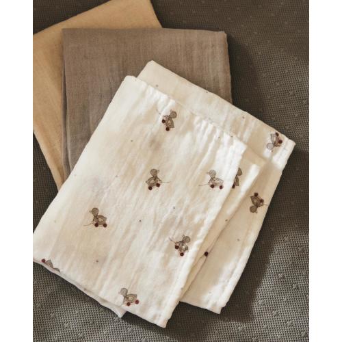 SET OF CHILDREN’S DUCKLING MUSLIN CLOTHS (SET OF 3) | Zara Home United States of America