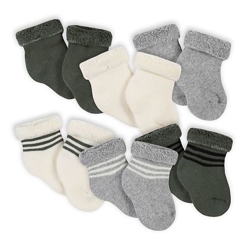 Gerber® - 3-6 Months 6-Pack Bear Wiggle-Proof™ Socks in GreenGerber®