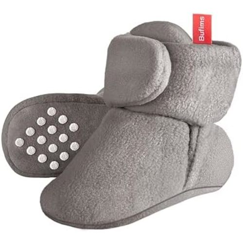 Baby Fleece Booties Newborn Unisex Booties Non-Slip Newborn Infant First Walkers Warm Shoes House Slippers for Baby Boys & Baby Girls Toddlers