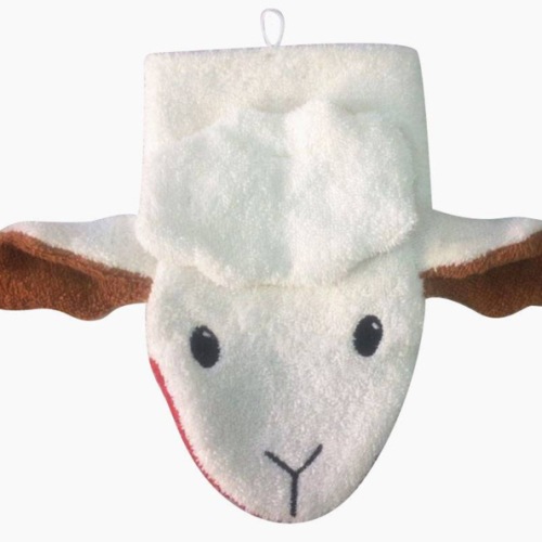 Organic Sheep Washcloth Hand Puppet