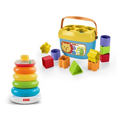 Fisher-Price Rock-a-Stack & Baby's First Blocks Bundle