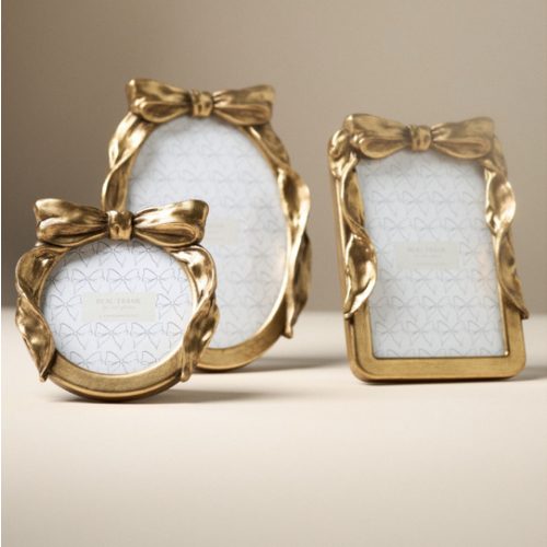 Beau Bow Gold Picture Frame | Anthropologie