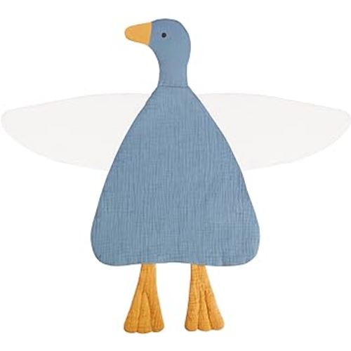Baby Toys Lovey Blanket Soft Duck Blankets for Newborn Essentials 0-6 Months, Sensory Stuffed Animal Security Blanket for Boys and Girls (Costume Blue, Duck)