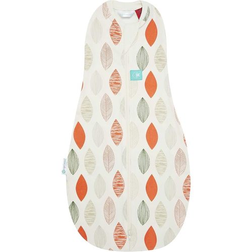 ergoPouch 0.2 TOG Cocoon Baby Sleep Sack 6-12 Months, Swaddle Sleeping Bag, Temperature Control Wearable Blanket (Blush Leaf)