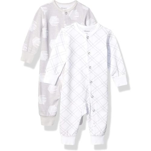 Hanes Baby Hanes Baby Sleep & Play Suits, Ultimate Flexy Pajamas For Boys' & Girls', 2-Pack