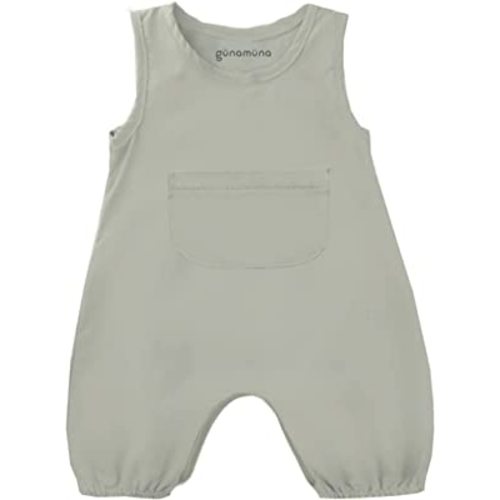 GUNAMUNA günamüna Unisex Baby, Toddler Ultra-Soft Bamboo Fleece Daytime Bubble Jumpsuit w/Diaper Zipper for Easy Changing