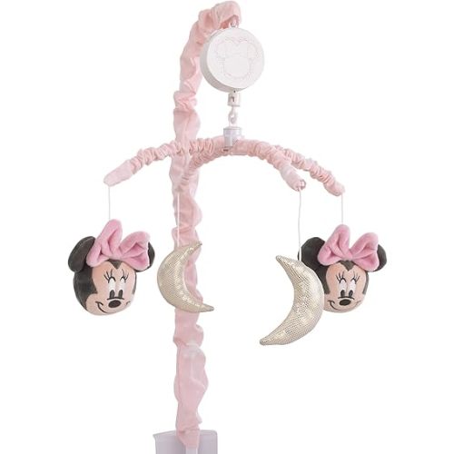 Disney Minnie Mouse Twinkle Twinkle Minnie Pink, White and Metallic Gold Musical Mobile